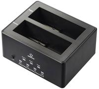 Renkforce RF-5576398 USB 3.1 (Gen 1) SATA 2 ports Station d'accueil pour disque dur 2.5 pouces, 3.5 pouces avec fonction clonage