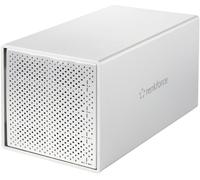 Renkforce RF-5587610 Boîtier pour disque dur SATA Nombre de baies de disque dur: 4 baie 2.5 pouces, 3.5 pouces ventilateur 80 mm inclus boîtier en aluminium