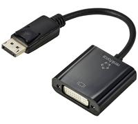 Renkforce RF-5771774 DisplayPort / DVI Adaptateur [1x DisplayPort mâle - 1x DVI femelle 24+5 pôles] noir gaine en PVC 15 cm