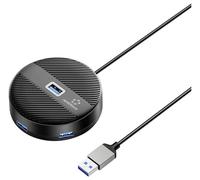 Hub USB 3.0 Renkforce RF-USBH-400 4 ports noir (mat)