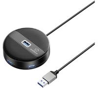 Renkforce RF-6266640 Hub USB 4 ports USB-A USB 3.0 5 GBit/s noir (mat) RF-USBH-400