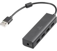 Hub USB 2.0 Renkforce RF-USBH-110 4 ports noir