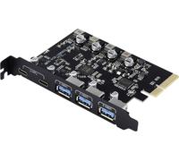 Renkforce RF-6613196 3+2 ports Carte contrôleur USB 3.1 USB-C® (USB 3.2 Gen 2)