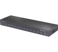 Renkforce RF-6677282 Hub USB 13 ports USB-A USB 3.2 Gen2 10 GBit/s pour applications industrielles, Montage en rack possible