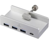 Hub USB 3.1 Gen 1 Renkforce RF-ACHB-350 1+3 ports boîtier en aluminium argent