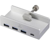 Hub USB 3.1 Gen 1 Renkforce RF-ACHB-350 1+3 ports boîtier en aluminium argent