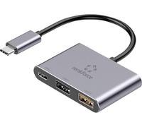Hub USB 3.0 Renkforce RF-TCH-100 3 ports avec fiche mâle USB-C gris