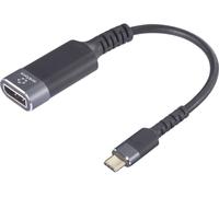 Renkforce RF-6798310 USB-C® / DisplayPort Câble adaptateur [1x USB-C® mâle - 1x DisplayPort femelle] gris-noir 4K UHD 0.20 m
