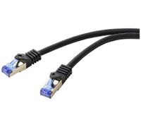 Renkforce RF-6830464 RJ45 Câble réseau, câble patch CAT 6a S/FTP 5.00 m noir 1 pc(s)
