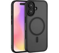 Renkforce RF-6830722 Coque arrière Apple iPhone 17 noir, transparent compatible avec MagSafe, chargement par induction RF-6830722