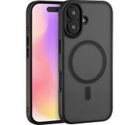 Renkforce RF-6830722 Coque arrière Apple iPhone 17 noir, transparent compatible avec MagSafe, chargement par induction RF-6830722