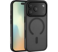 Renkforce RF-6830726 Coque arrière Apple iPhone 17 Pro noir, transparent compatible avec MagSafe, chargement par induction