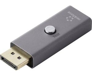 Renkforce RF-6903988 DisplayPort Émulateur EDID [1x DisplayPort mâle - 1x DisplayPort femelle] aluminium-gris 8K UHD