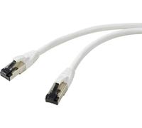 Renkforce RF-7106494 RJ45 réseau informatique Câble réseau, câble patch CAT 8.1 S/FTP 3.00 m blanc