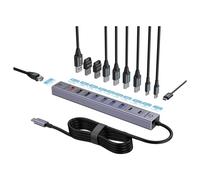 Renkforce RF-7465830 Hub USB 10+1 ports USB-C® USB 3.0 5 GBit/s pour une