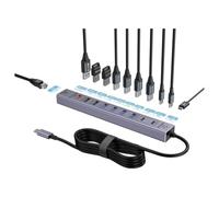 Renkforce RF-7465830 Hub USB 10+1 ports USB-C® USB 3.0 5 GBit/s pour une