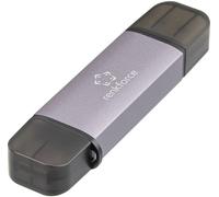 Renkforce RF-CR-200 Lecteur de carte mémoire externe USB-A, USB-C® gris foncé