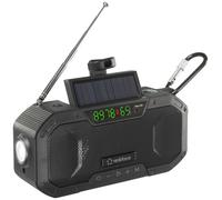 Renkforce RF-CR-300 Radio d'ext?rieur FM, AM Bluetooth, SD rechargeable, Solarp (Bluetooth), Radio, Noir