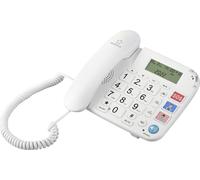 Renkforce RF-DP-400 Téléphone filaire senior Mains libres Écran LC blanc