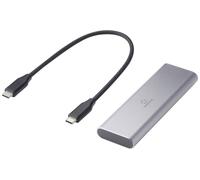 Renkforce RF-ENC-600 Boîtier pour SSD M.2 USB-C® (USB 3.2 Gen 2) 10 GBit/s M.2 PCIe NVMe, M.2 SATA 2230, 2242, 2260, 2280