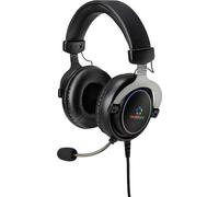 Renkforce RF-GH-300 Casque supra-auriculaire filaire 7.1 Surround Noir Microphone muet, réglage du volume Gam
