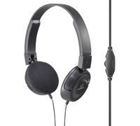 Renkforce RF-HS-130 Casque supra-auriculaire filaire Stereo noir volume réglable