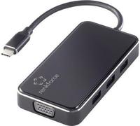 Renkforce RF-HUB-230 Hub USB combiné 6 ports avec boîtier aluminium noir (RF-4613076)