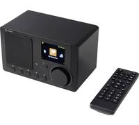 Renkforce RF-IR-MONO2 Radio de table Internet Internet Bluetooth, radio internet, DLNA avec télécommande, compatible DLNA, fonction réveil Black