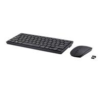 RENKFORCE RF-KMC-410 sans Fil Tastatur, Maus-Set Allemand, QWERTZ Noir