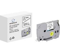 Renkforce RF-LT-BTZe231 compatible remplace Brother TZe-231 12 mm Couleur de ruban: blanc Couleur de police: noir 8 m