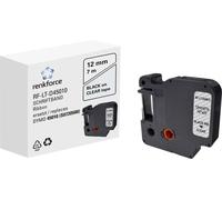 Renkforce RF-LT-D45010 compatible remplace DYMO D1 - 45010 12 mm Couleur de ruban: transparent Couleur de police: noir 7 m