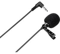 Renkforce RF-MIC-160 Micro-cravate Micro Type de transmission (détails):analogique avec pince microphone (jack 3,5 mm) analogique