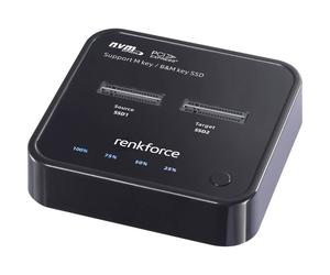 Renkforce RF-TPCD-300 simple Station de copiage pour disque dur M.2 PCIe NVMe,