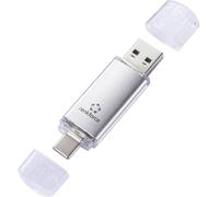 Renkforce RF-USBOS-240 Clé USB 128 GB argent RF-7577906 USB-A, USB-C®