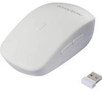 Renkforce RF-WRM-300 Souris hygiénique sans fil optique blanc 5 Boutons 800 dpi, 1000 dpi, 1200 dpi protégé contre les