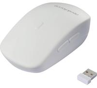 Renkforce RF-WRM-300 Souris hygiénique sans fil optique blanc 5 Boutons 800 dpi, 1000 dpi, 1200 dpi protégé contre les infiltrations deau