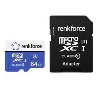 Renkforce RFmSD64 Carte microSDXC 64 GB A1 Application Performance Class, v30