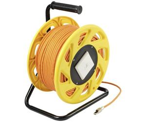 Renkforce RJ45 Netzwerk Verl?ngerungskabelCat.7a Rohkabel S/FTP 50 m Orange Halogenfrei (RF-5264734)