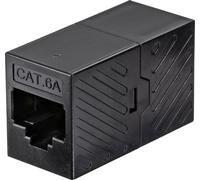Renkforce RJ45 réseau informatique Adaptateur CAT 6a [1x RJ45 femelle - 1x RJ45 femelle] noir