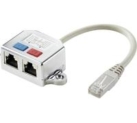 Renkforce RJ45 réseau informatique Adaptateur en T CAT 6 [2x RJ45 femelle - 1x RJ45 mâle] 15.00 cm métal