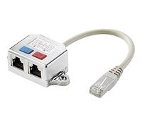 RENKFORCE RJ45 réseau informatique Adaptateur en T CAT 6 [2x RJ45 femelle - 1x RJ45 mâle] 15.00 cm métal