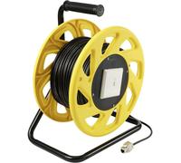 Renkforce RJ45 réseau informatique Enrouleur de câble CAT 6a S/FTP 60 m noir gaine PUR