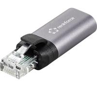 Renkforce RJ45 / USB-C® réseau informatique Adaptateur [1x RJ45 mâle - 1x USB-C® femelle] anthracite