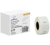 Renkforce Rouleau d'étiquettes compatible remplace DYMO DYMO 11353, S0722530 25 x 13 mm papier blanc 1000 pc(s) fixation