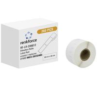 Renkforce Rouleau d'étiquettes compatible remplace DYMO DYMO 99012 89 x 36 mm papier blanc 260 pc(s) fixation permanente