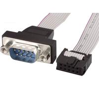 Renkforce série, parallèle Câble de raccordement [1x SUB-D mâle 9 pôles - 1x barrette femelle 10 pôles] 0.26 m gris