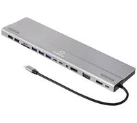 Renkforce Station d'accueil USB-C® RF-DKS-902 Convient pour les marques: universel lecteur de cartes intégré, alimentation USB-C®