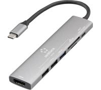 Renkforce Station d'accueil USB-C® RF-DKS-907 Convient pour les marques: universel alimentation USB-C®, lecteur de cartes intégré