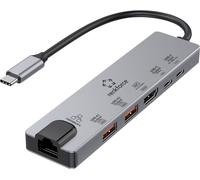 Renkforce Station daccueil USB-C® RF-USBH-550 Convient pour les marques: Acer, Apple, Asus, Dell, HP, Huawei, Lenovo, Microsoft, Samsung avec fonction de