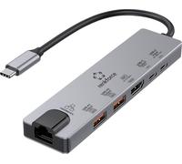 Renkforce Station d'accueil USB-C® RF-USBH-550 Convient pour les marques: Acer, Apple, Asus, Dell, HP, Huawei, Lenovo, Microsoft